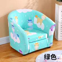 Load image into Gallery viewer, Children's Sofa Cartoon Girl Princess Single Kindergarten Seat Cartoon Washable Cloth Cute Baby Small Sofa Kids Chair Gift