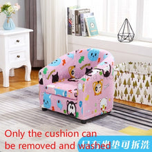 Load image into Gallery viewer, Children's Sofa Cartoon Girl Princess Single Kindergarten Seat Cartoon Washable Cloth Cute Baby Small Sofa Kids Chair Gift