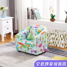 Load image into Gallery viewer, Children's Sofa Cartoon Girl Princess Single Kindergarten Seat Cartoon Washable Cloth Cute Baby Small Sofa Kids Chair Gift