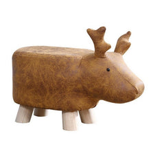 Load image into Gallery viewer, Animal Shaped Storage Ottoman Padded Cushion Ride-on Footrest Stool Rest Seat US/UK/RU/AU/CN