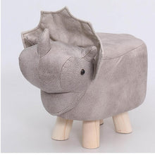 Load image into Gallery viewer, Animal Shaped Storage Ottoman Padded Cushion Ride-on Footrest Stool Rest Seat US/UK/RU/AU/CN