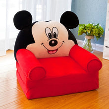 Load image into Gallery viewer, Only Cover NO Filling Cartoon Crown Seat Puff Skin Cover for Toddler Children Sofa Folding Baby Kids Best Gifts