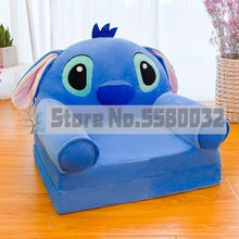 Load image into Gallery viewer, Children Folding Small Sofa Cartoon Cute Boy Girl Lazy Chair Kindergarten Baby Stool Reading Removable Washable