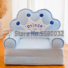 Load image into Gallery viewer, Children Folding Small Sofa Cartoon Cute Boy Girl Lazy Chair Kindergarten Baby Stool Reading Removable Washable