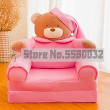 Load image into Gallery viewer, Children Folding Small Sofa Cartoon Cute Boy Girl Lazy Chair Kindergarten Baby Stool Reading Removable Washable