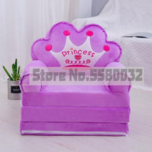 Load image into Gallery viewer, Children Folding Small Sofa Cartoon Cute Boy Girl Lazy Chair Kindergarten Baby Stool Reading Removable Washable
