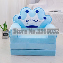 Load image into Gallery viewer, Children Folding Small Sofa Cartoon Cute Boy Girl Lazy Chair Kindergarten Baby Stool Reading Removable Washable