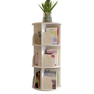 Creative Revolving Bookshelf, Simple Modern Floor Bookshelf, Bedroom Office, Primary School Student's Economic Simple Storage Ra
